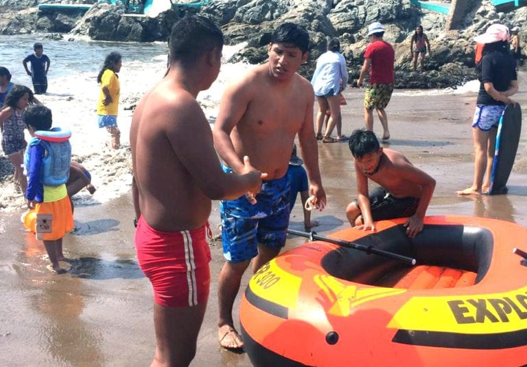 Accidentados, extraviados, y a punto de ahogarse el domingo último en las playas de Ilo