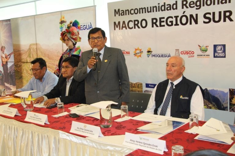 En reunión de la Mancomunidad Sur Macro Región Sur 2020 piden priorizar proyectos estratégicos