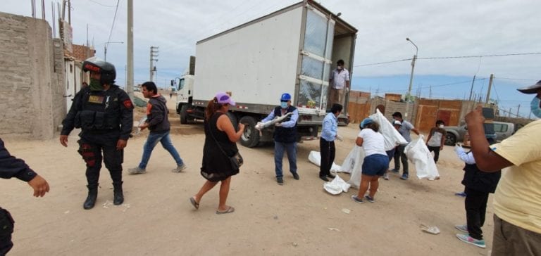 Entregan productos hidrobiológicos a población del AA.HH. Boca del Sapo 