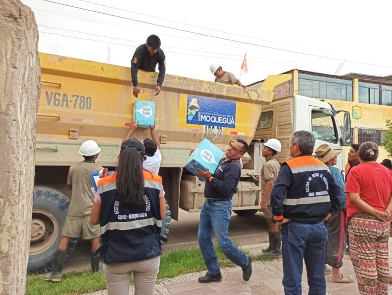 Gobierno Regional recepciona 9.5 toneladas de alimentos enviados por INDECI