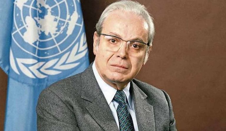 Dan el último adiós a Javier Pérez de Cuéllar ex secretario de la ONU