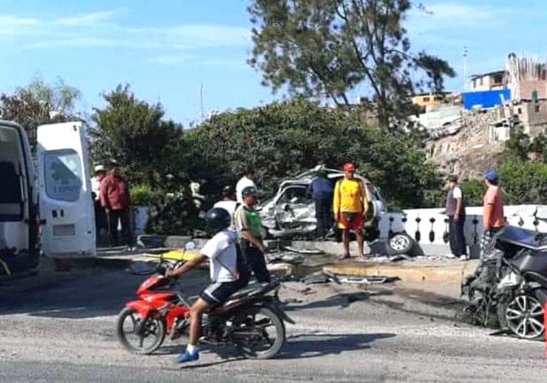 Mollendo: Policía aparentemente ebrio protagoniza accidente en bajada de Bellavista