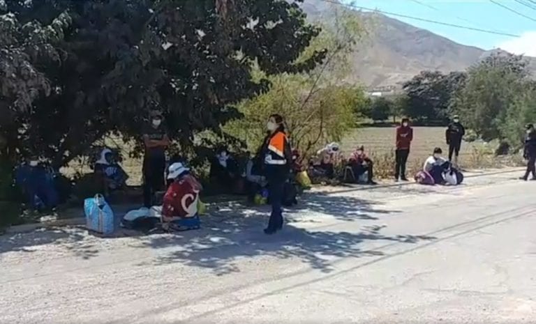 Más de 40 personas pretendieron cruzar control del C.P. Los Ángeles