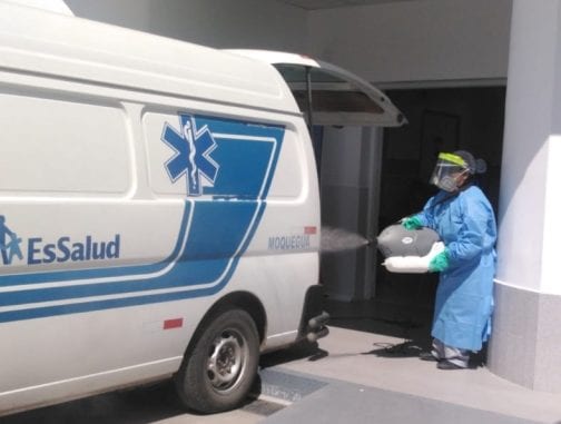 EsSalud Moquegua refuerza desinfección de hospitales