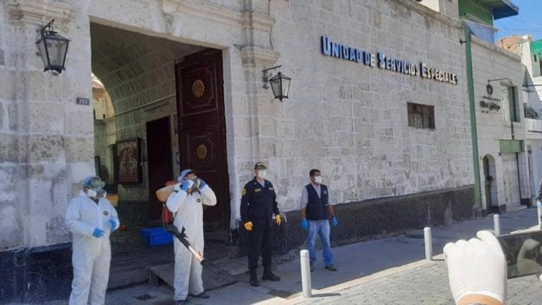 GRA alquila hotel para aislar a policías que contrajeron Covid-19 en Arequipa