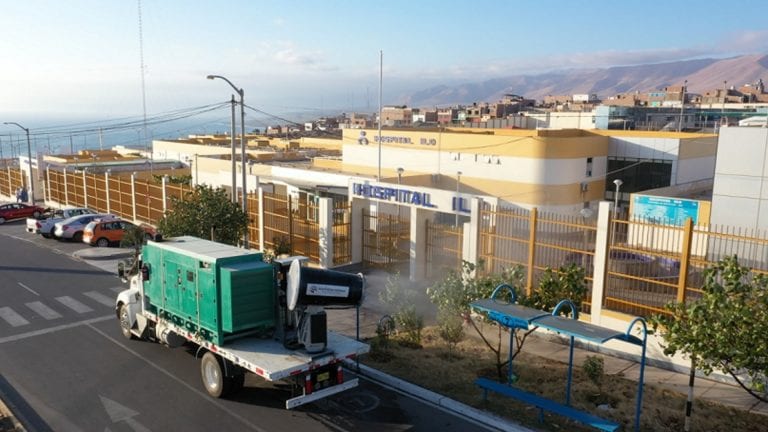 Southern Peru emplea tecnología de Punta para desinfección de hospitales de Ilo