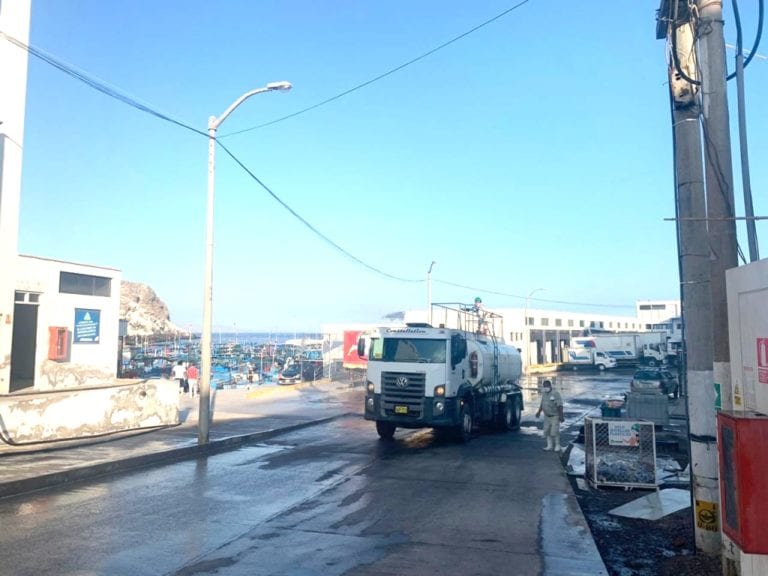 Tisur inicia desinfección de calles en Islay-Matarani  