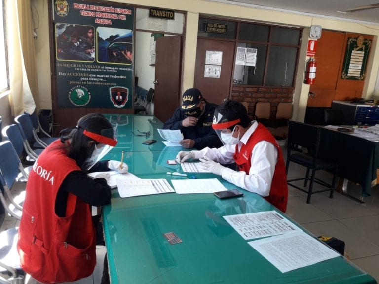 Contraloría inspecciona 14 comisarías en la región Arequipa