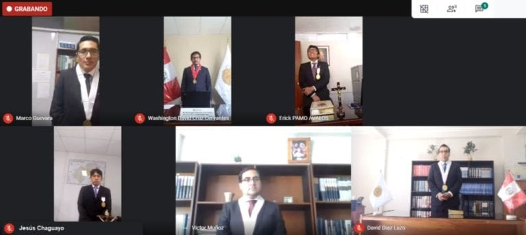 Por primera vez juramentación virtual de fiscales en Moquegua