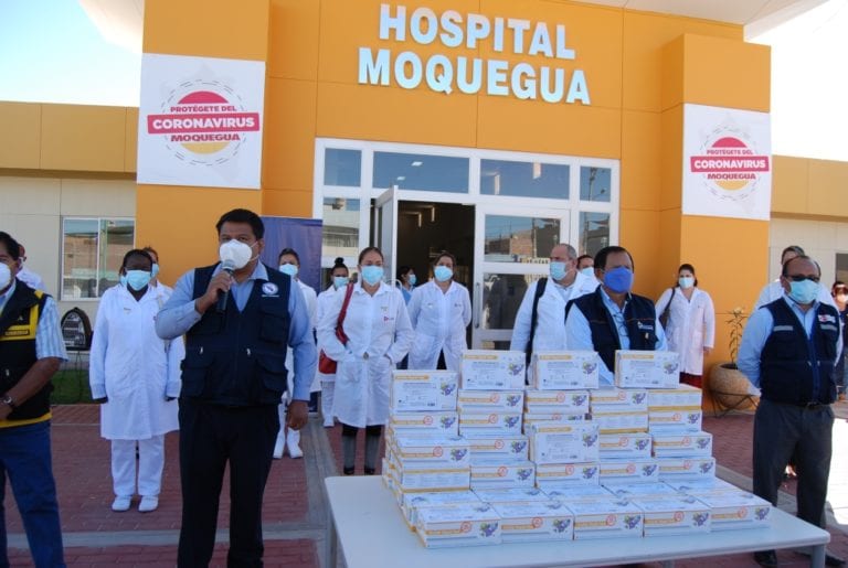 Las 14 mil pruebas rápidas que llegaron a Moquegua serán distribuidas en las 3 provincias