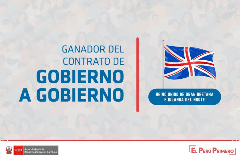 Reino Unido gana contrato para obras de reconstrucción por S/7,000 millones
