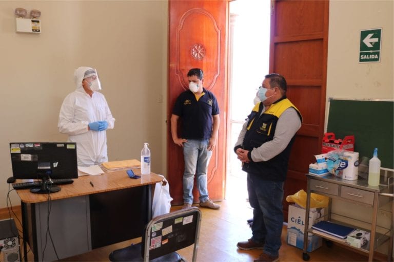 Municipalidad implementó consultorio médico para velar por la salud de los trabajadores