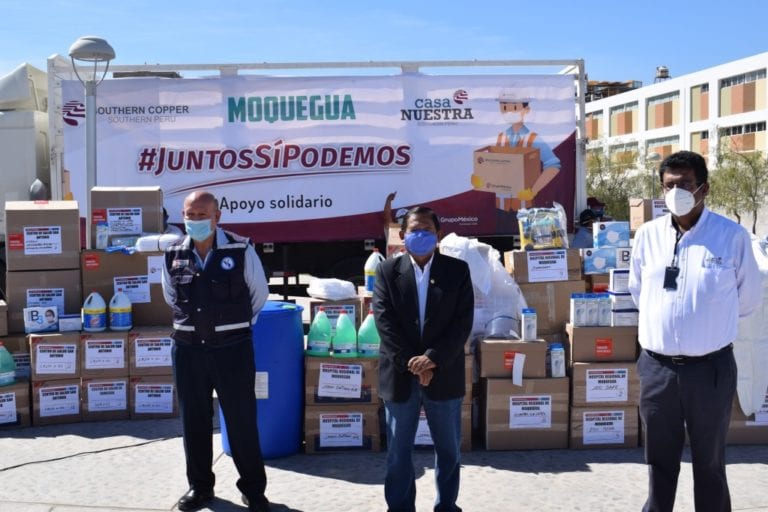 Southern Peru entregó insumos médicos a Hospital Regional y centros de salud de Moquegua