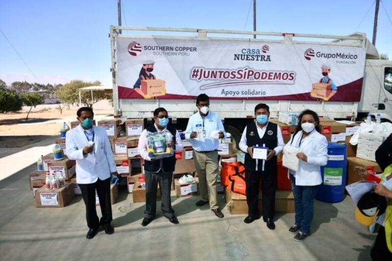 Southern Peru entrega apoyo a hospitales de Arequipa
