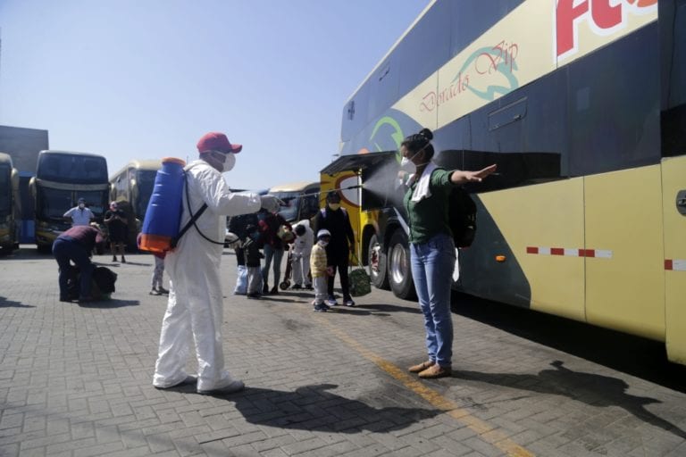 Conoce el protocolo sanitario para evitar el coronavirus en el transporte interprovincial