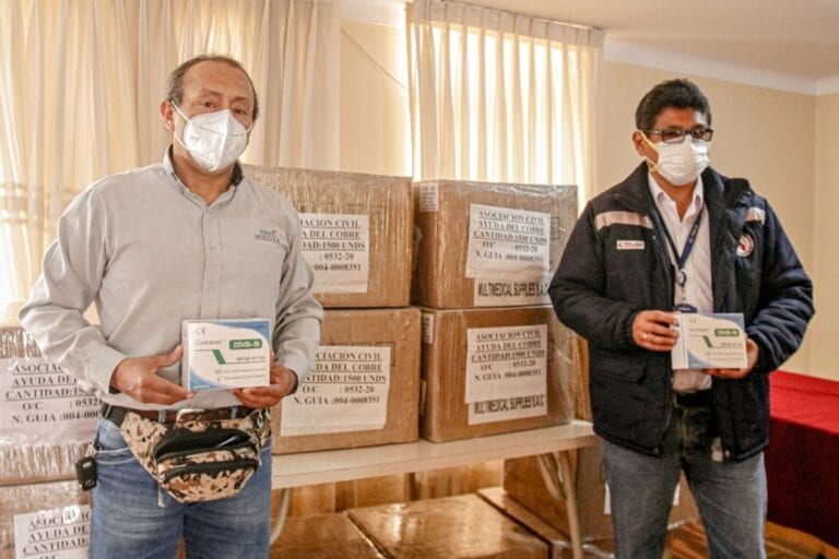 Covid-19: Southern Peru entrega 20,000 pruebas rápidas a Tacna, Candarave y Jorge Basadre