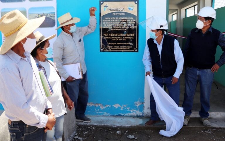 Gobernador regional inauguró infraestructura hidráulica que permitirá irrigar más de 169 hectáreas de cultivo en Nuevo Querapi
