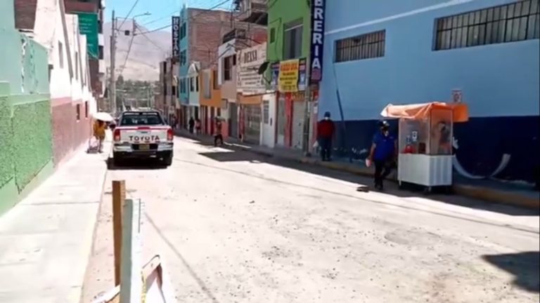 Aperturan prolongación de la calle Ancash, tras obra de drenaje