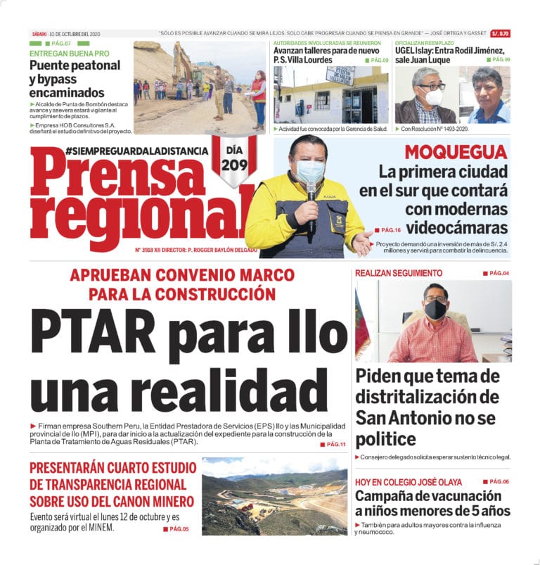 La Prensa Regional – Sábado 10 de octubre del 2020