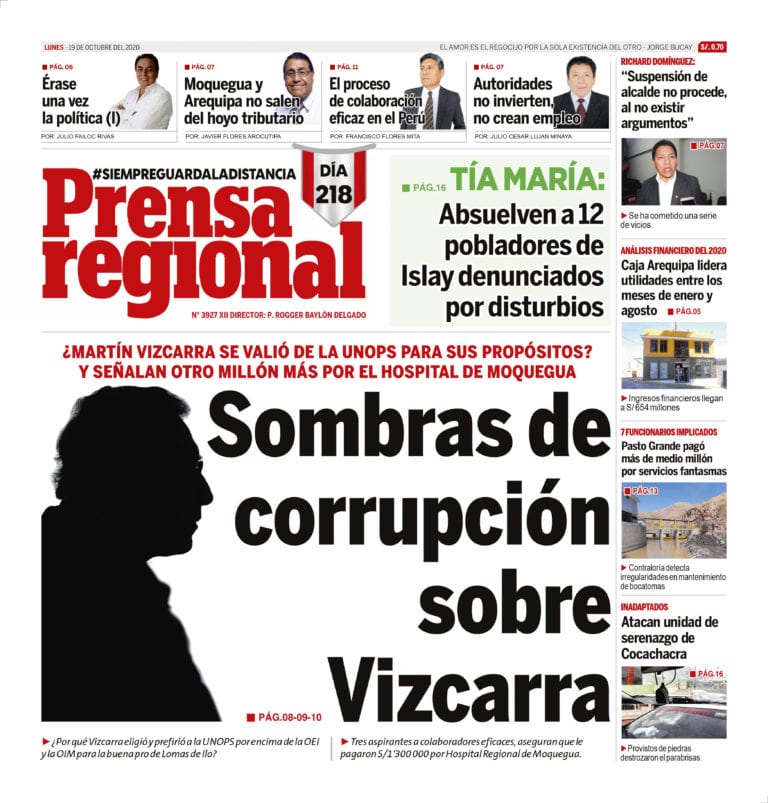 La Prensa Regional – Lunes 19 de octubre del 2020
