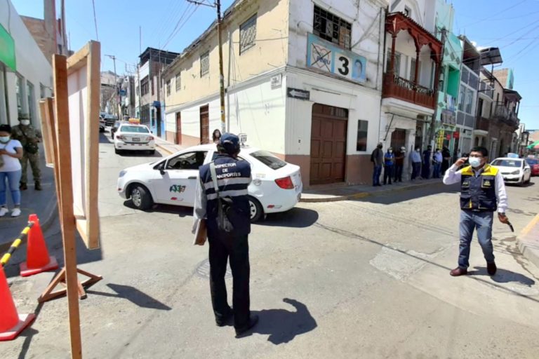 Cierre de vías por obras en el cercado de Moquegua