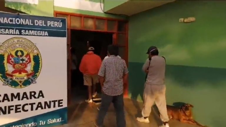 Grupo de varones fueron sorprendidos en reunión social en Samegua