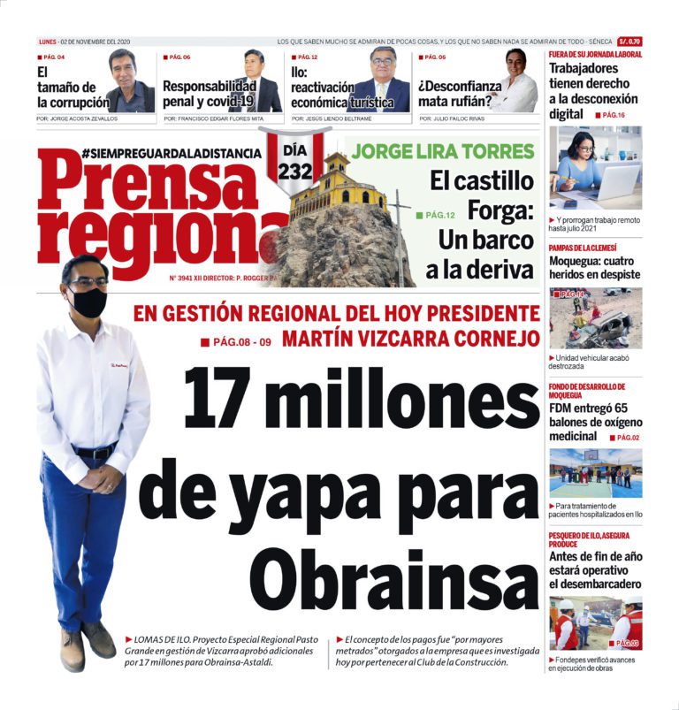 La Prensa Regional – Lunes 2 de noviembre del 2020