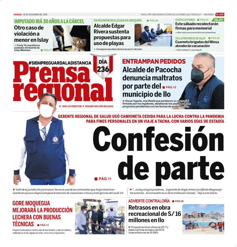 La Prensa Regional – Viernes 6 de noviembre del 2020