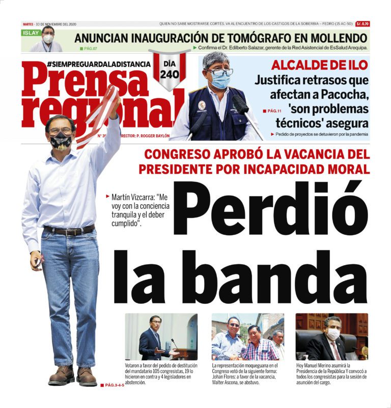 La Prensa Regional – Martes 10 de noviembre del 2020