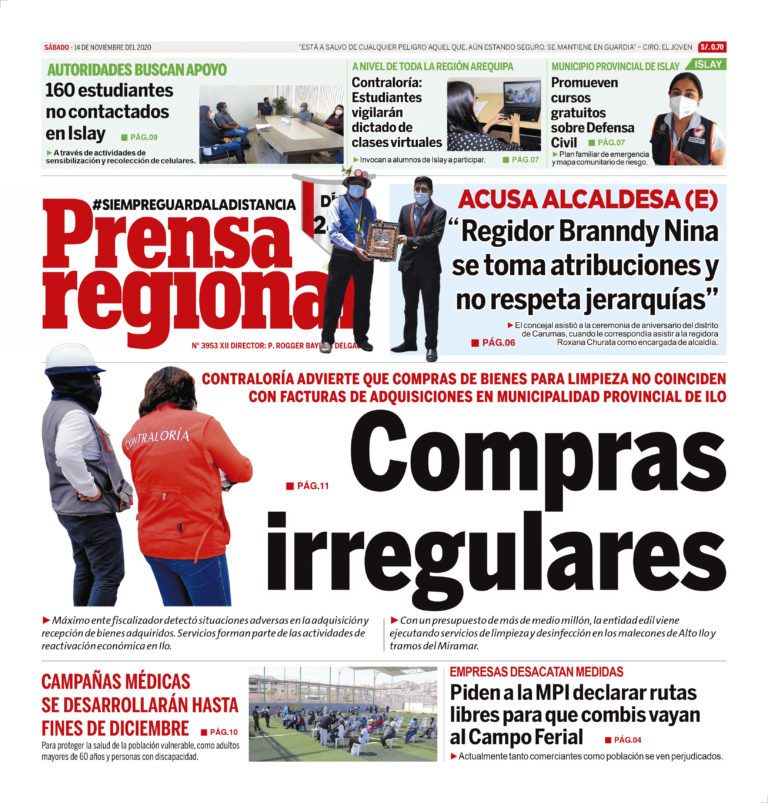 La Prensa Regional – Sábado 14 de noviembre del 2020