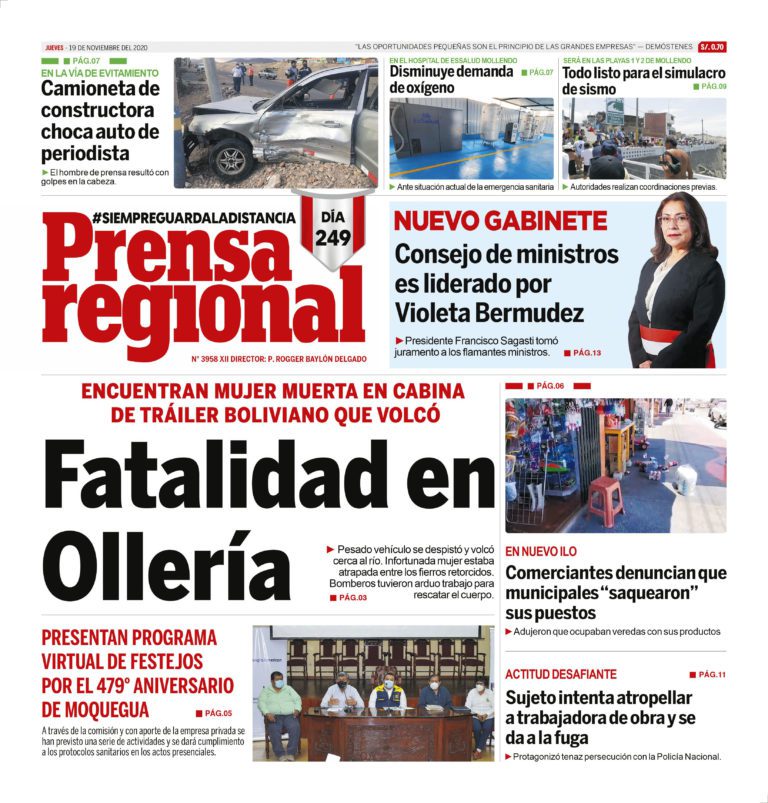 La Prensa Regional – Jueves 19 de noviembre del 2020