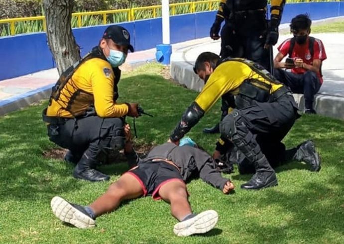 Joven deportista quedó mal herido, tras aparatosa caída