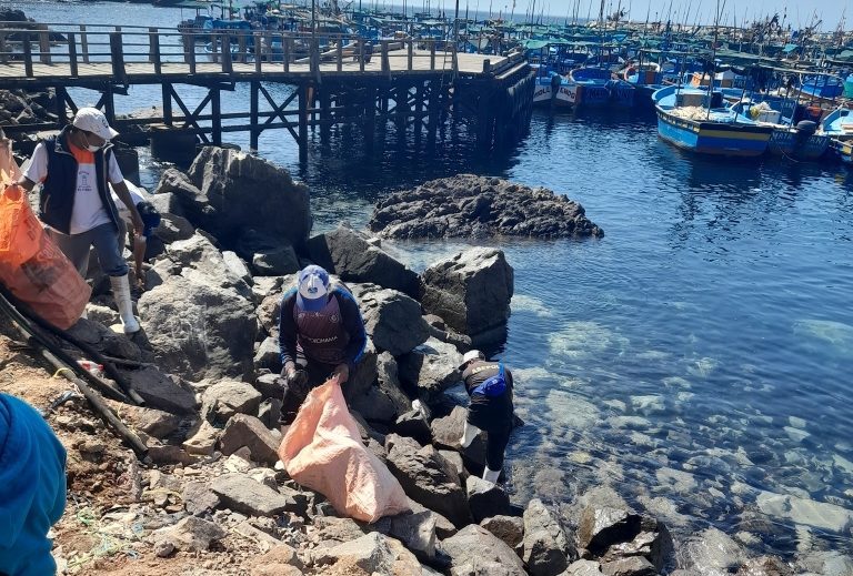 Realizan limpieza en muelle de la IPA El Faro   