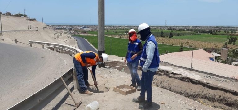 Realizan obras preliminares para el proyecto del bypass y puente peatonal en Punta de Bombón