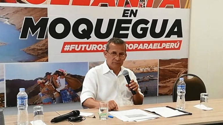 Expresidente Ollanta Humala llegó a Moquegua en su viaje proselitista