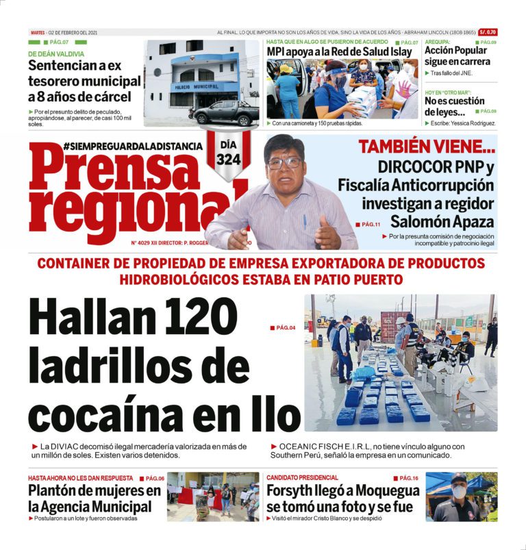 La Prensa Regional – Martes 02 de Febrero del 2021