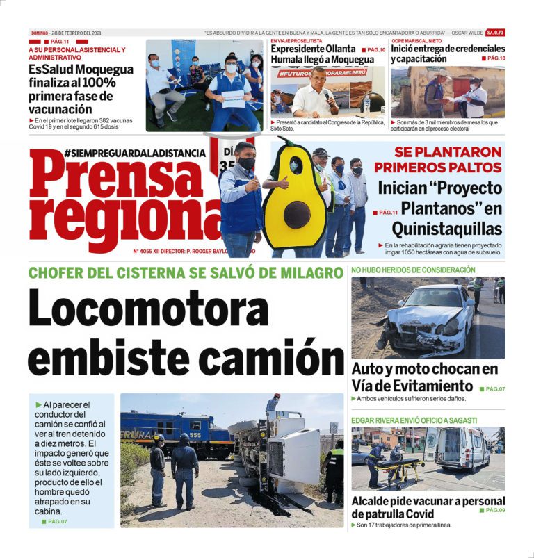 La Prensa Regional – Domingo 28 de Febrero del 2021