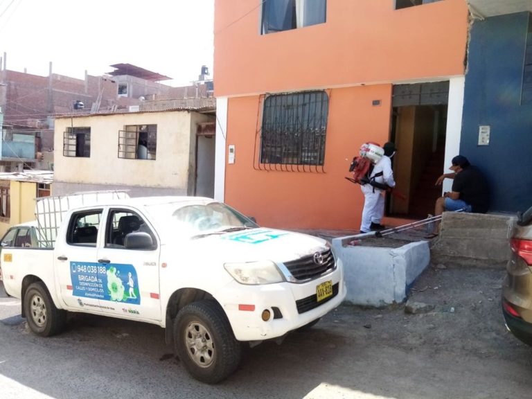 Brigada de desinfección de Tía María realiza campaña en Mollendo y Matarani