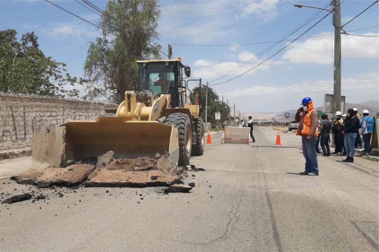 Inician obra del mejoramiento vial del proyecto carretera Los Ángeles – Yacango