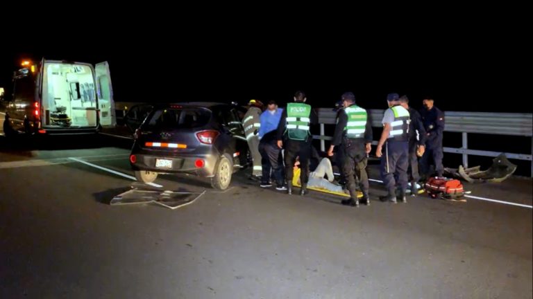 Un varón resultó herido tras chocar su auto contra guardavías en la Costanera