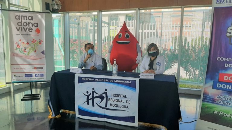Hospital Regional Moquegua y EsSalud Moquegua se unen para la campaña de donación de sangre