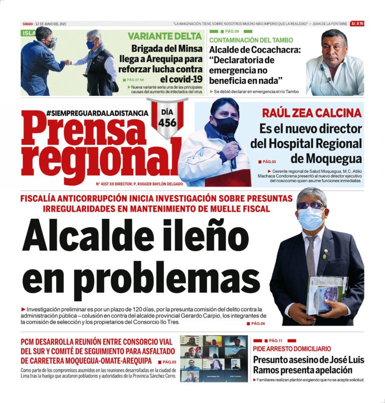 La Prensa Regional – Sábado 12 de Junio del 2021