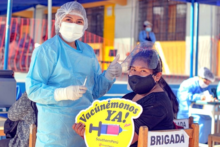 Southern Perú, Minsa y gobierno regional implementaron con éxito 4 vacunatorios en Tacna