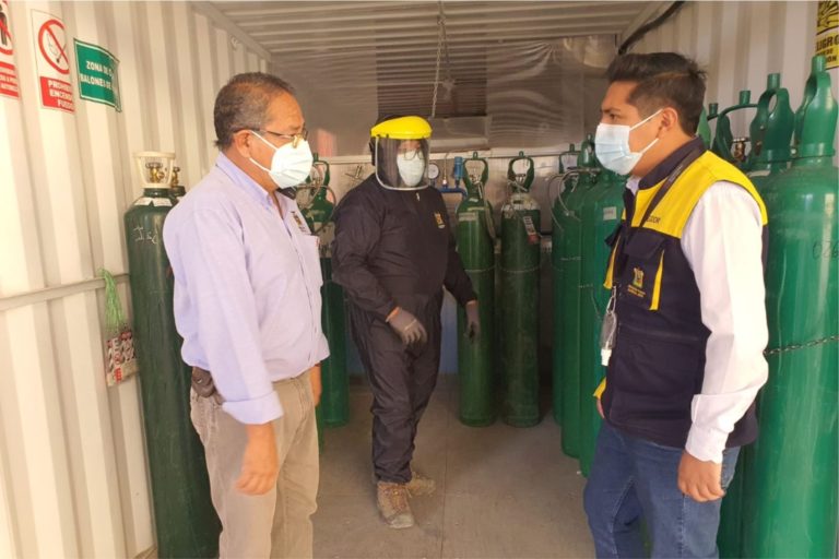 Moquegua: Dotación gratuita de oxígeno que produce la planta municipal está garantizada