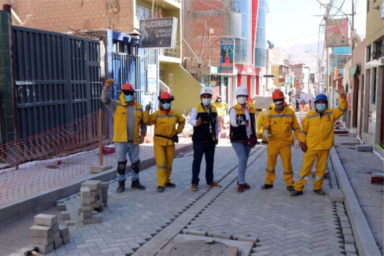 Adoquinado de vías de la zona monumental de Moquegua alcanzó un 80%