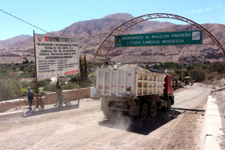 Alertan retraso en recuperación de vía por S/ 63 millones en Moquegua