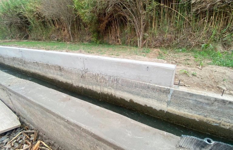 Cocachacra: Mejoran infraestructura hidráulica de canal de regadío en La Pascana