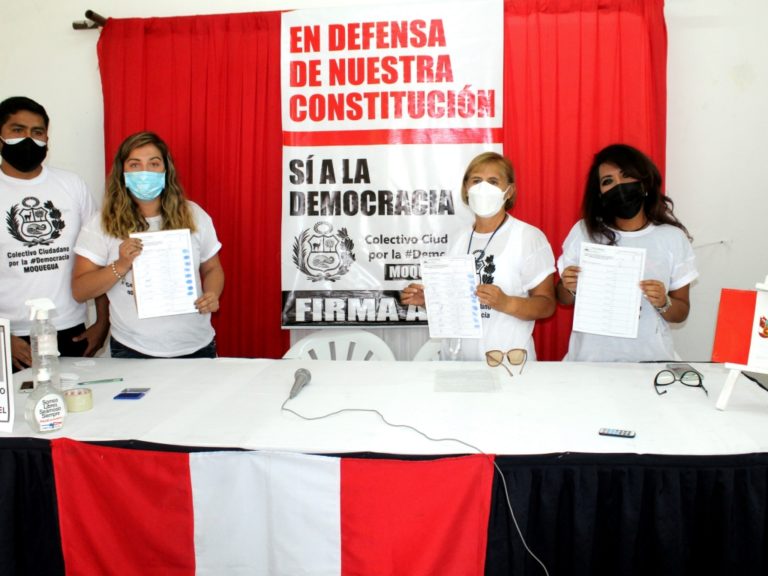 Colectivo Ciudadano por la Democracia anuncia “firmatón” en Moquegua