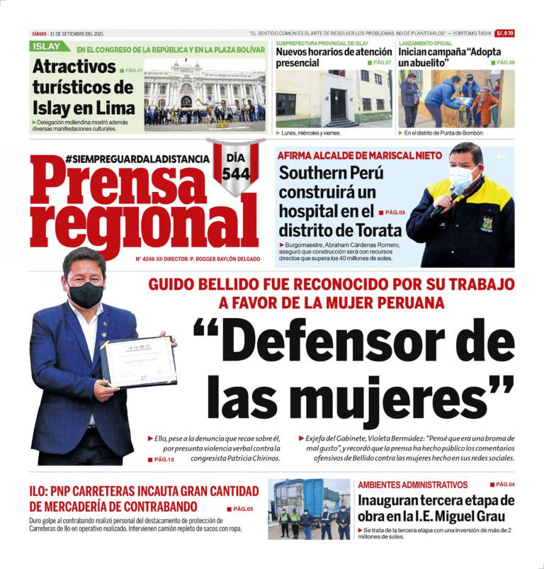 La Prensa Regional – Sábado 11 de Setiembre del 2021