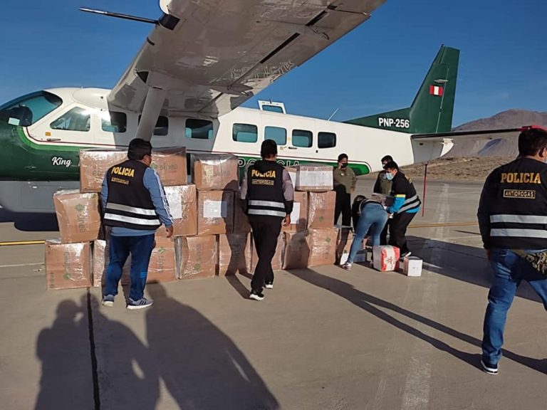 PNP antidrogas de Arequipa envía a Lima 523 kilos de droga decomisada